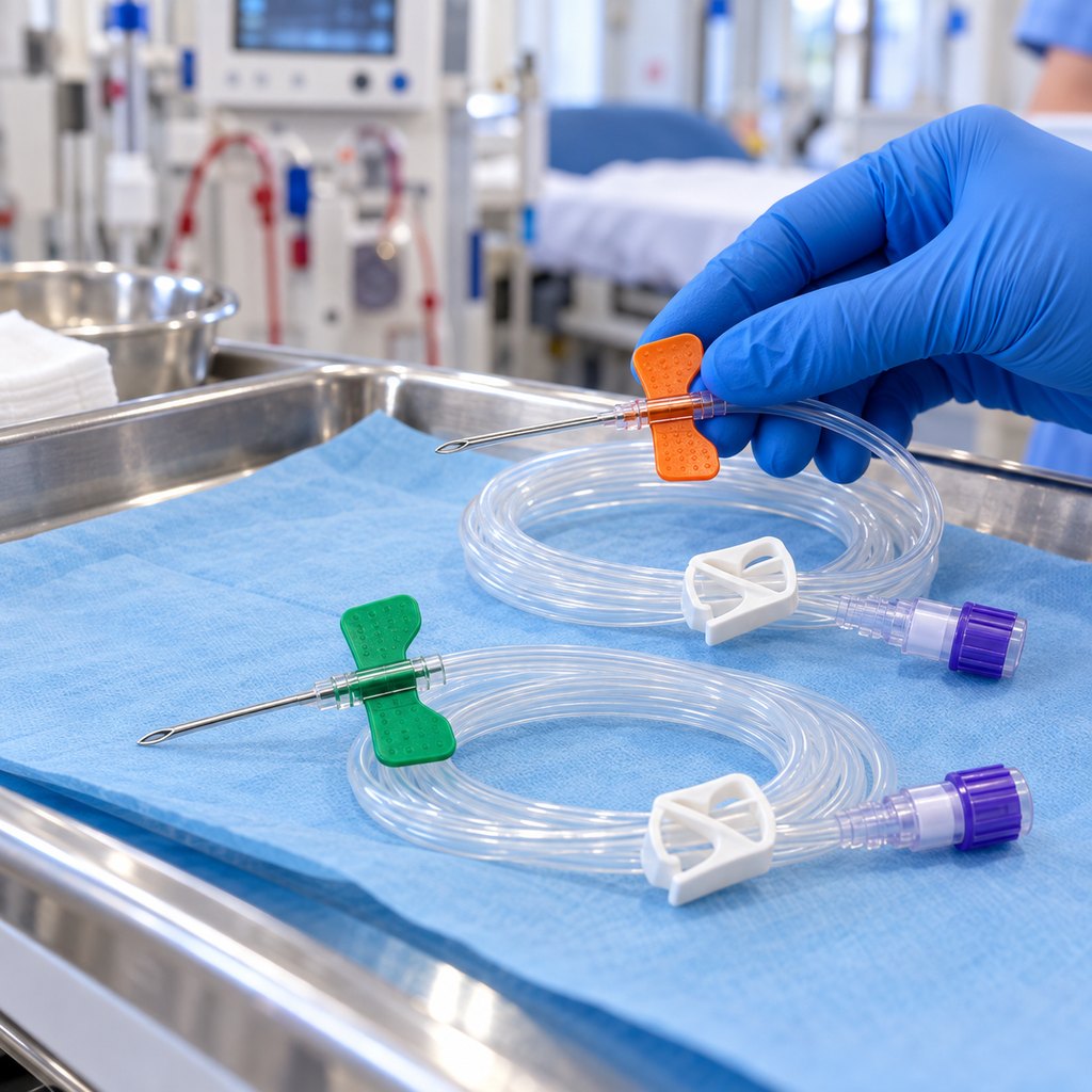 Fistula needle sets