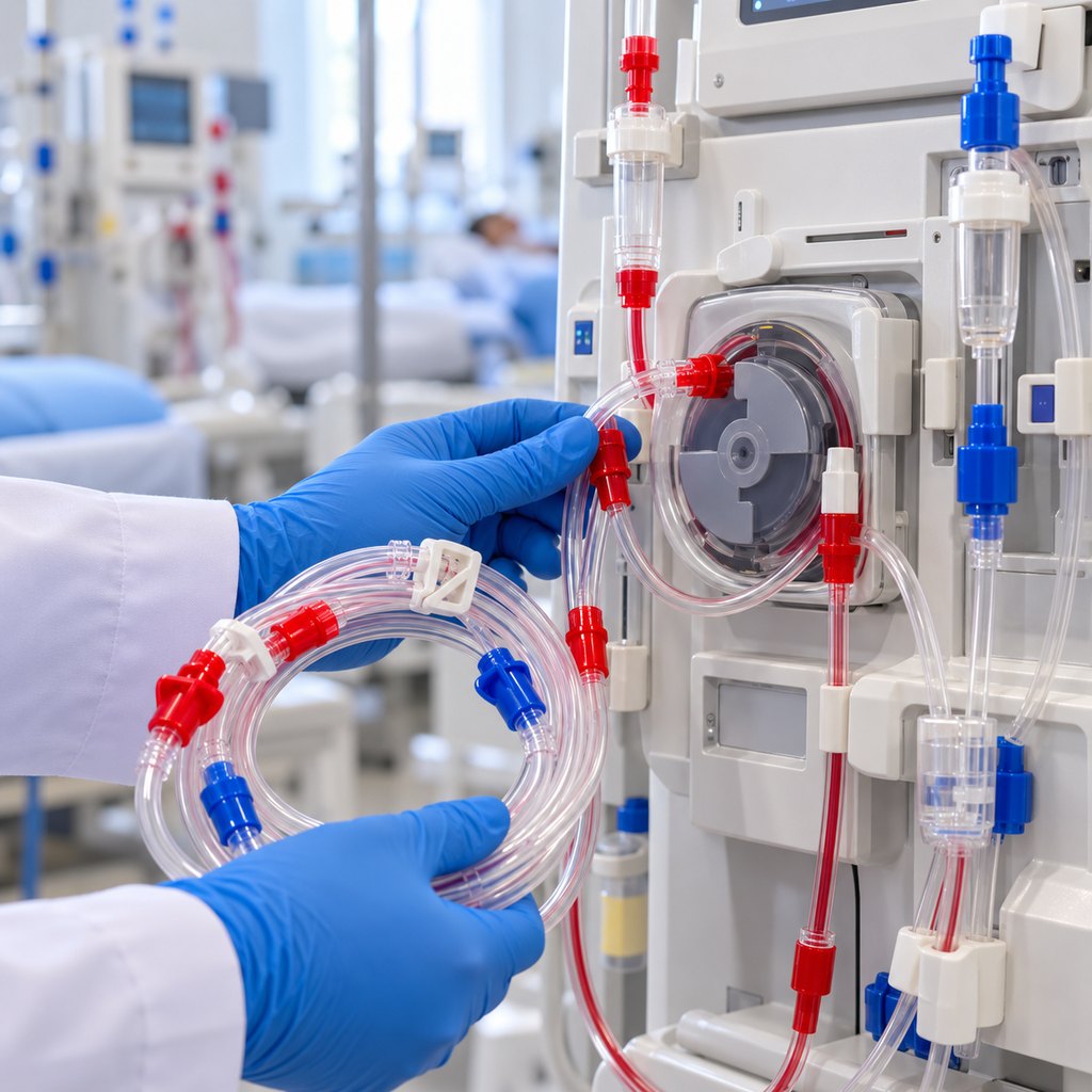 Blood tubing set