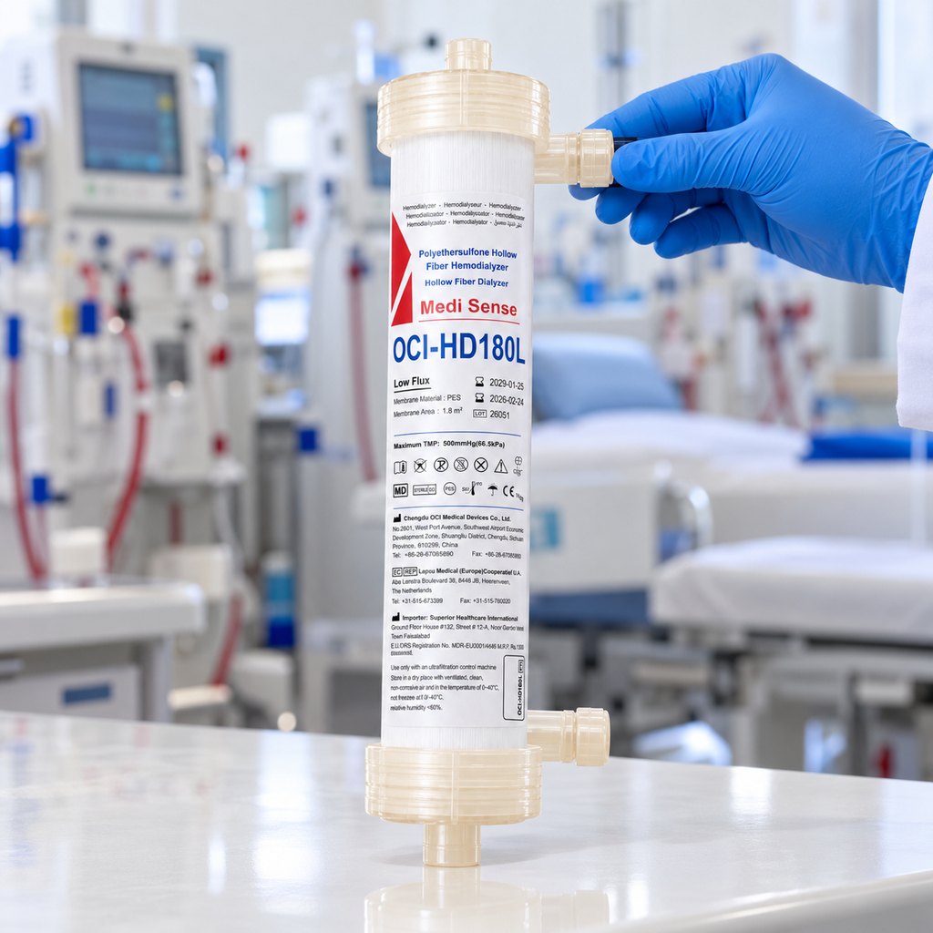 OCI-HD180L hollow fiber hemodialyzer